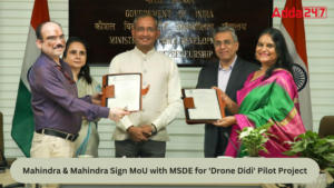Mahindra & Mahindra Sign MoU with MSDE for 'Drone Didi' Pilot Project
