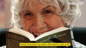 Nobel Prize-winning author Alice Munro dies at 92