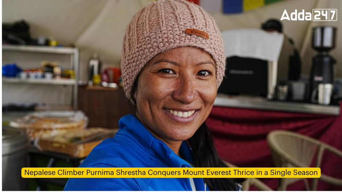 Nepalese Climber Purnima Shrestha Conquers Mount Everest Thrice in a Single Season