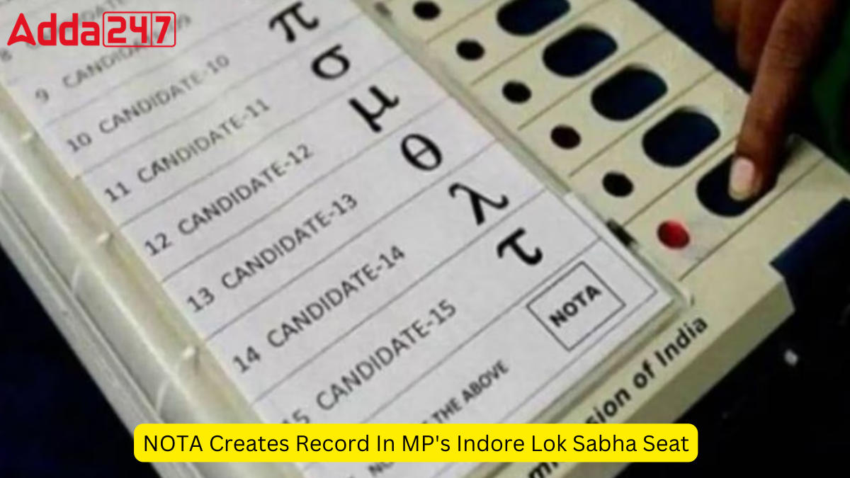 NOTA Creates Record In MP's Indore Lok Sabha Seat