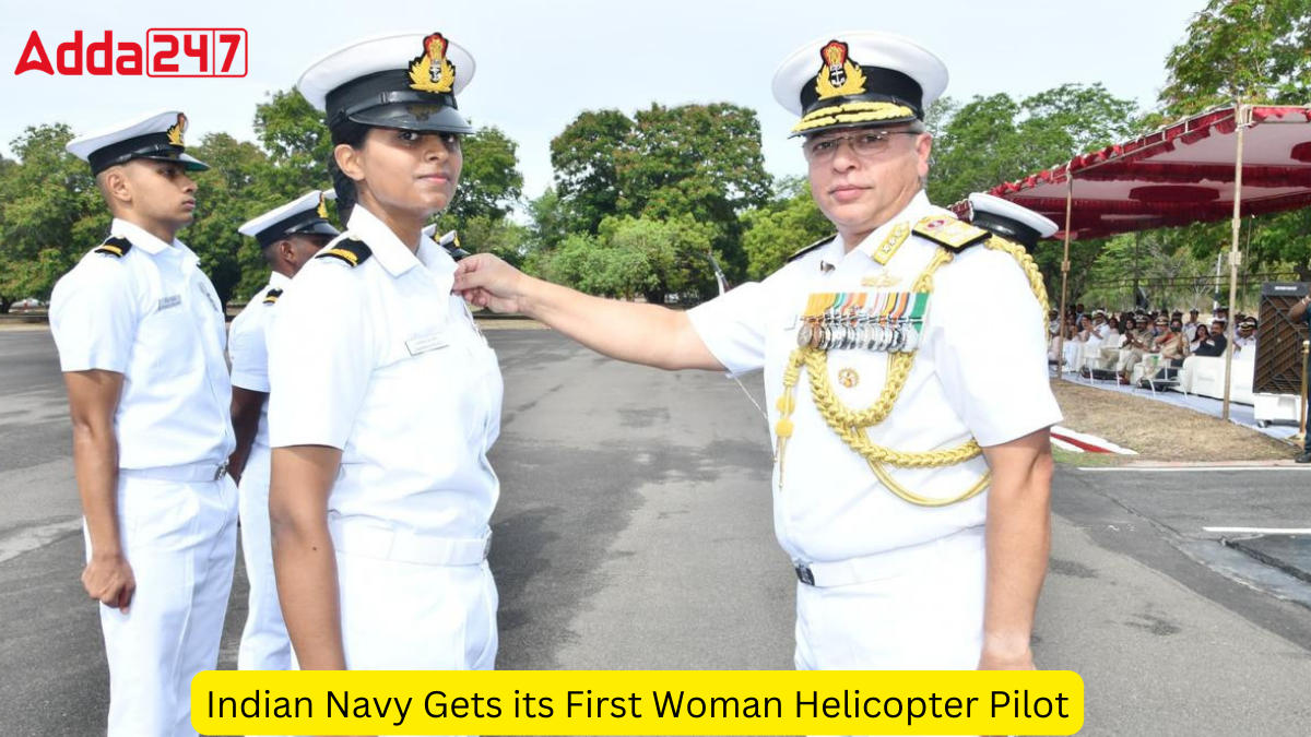 Indian Navy Gets its First Woman Helicopter Pilot