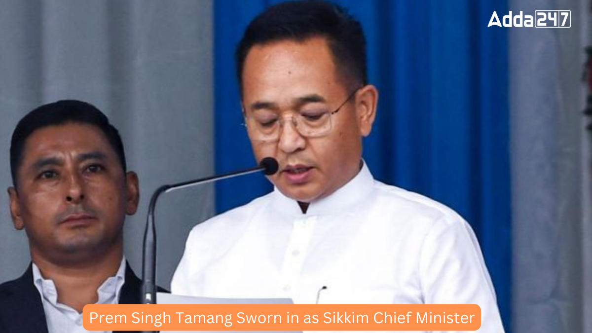 Prem Singh Tamang Sworn in as Sikkim Chief Minister