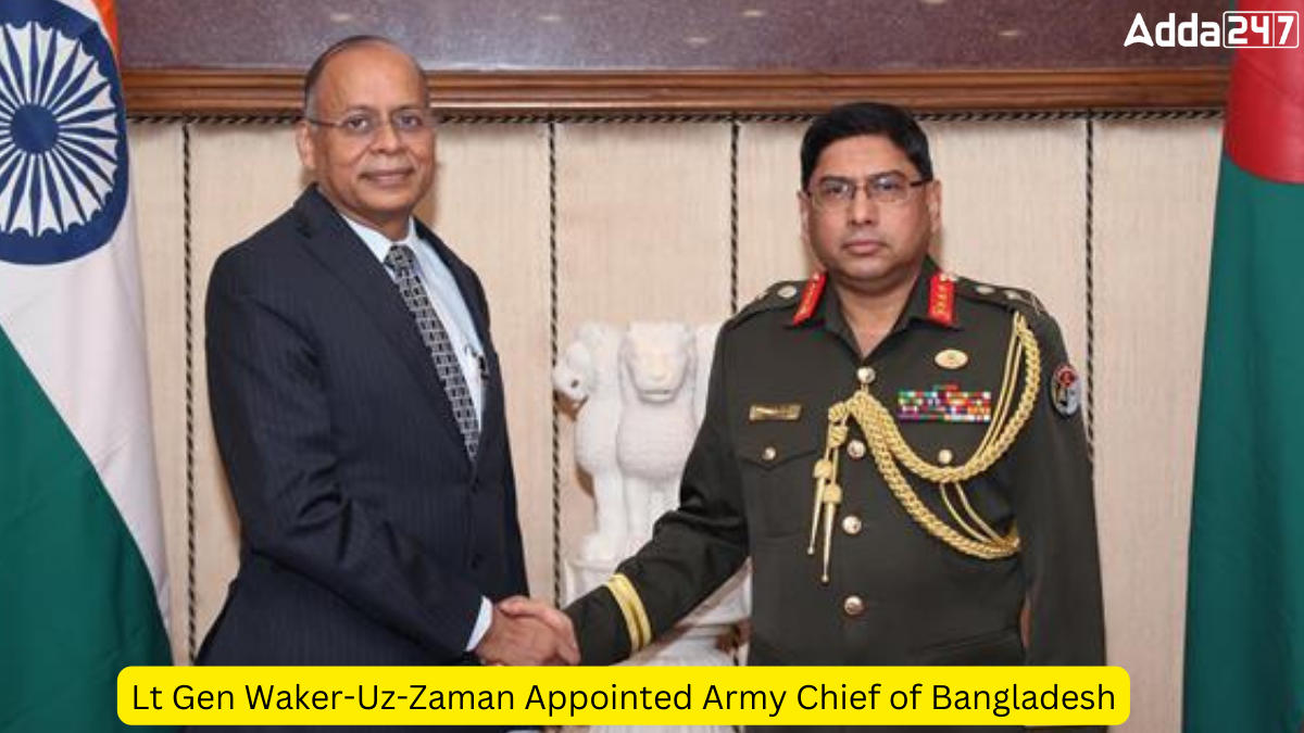 Lt Gen Waker-Uz-Zaman Appointed Army Chief of Bangladesh