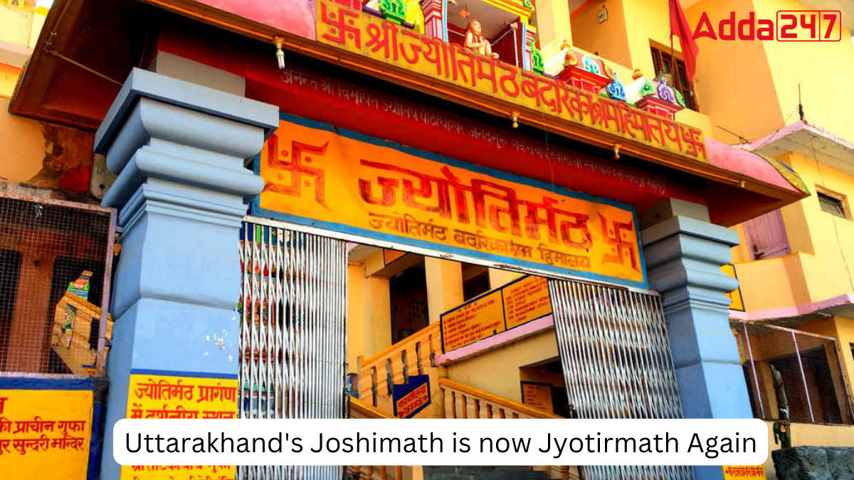 Uttarakhand's Joshimath is now Jyotirmath Again