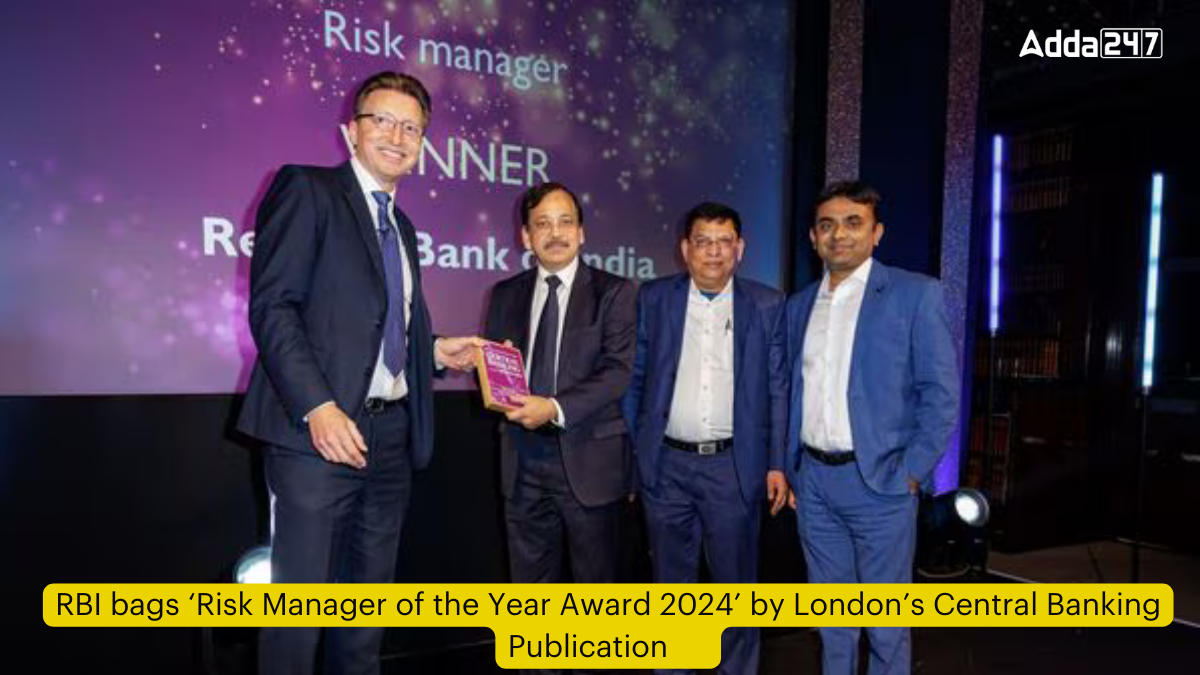 RBI bags ‘risk manager of the year award 2024’ by London’s Central Banking publication