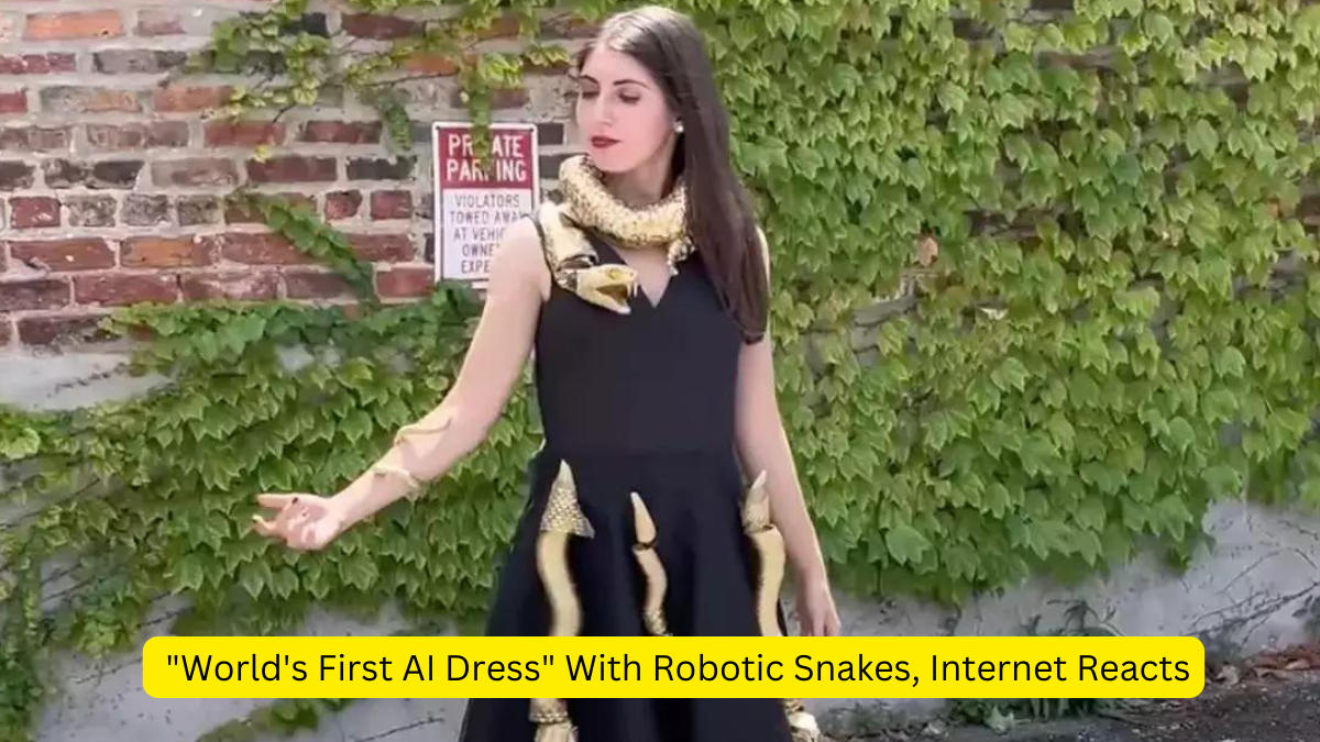 "World's First AI Dress" With Robotic Snakes, Internet Reacts