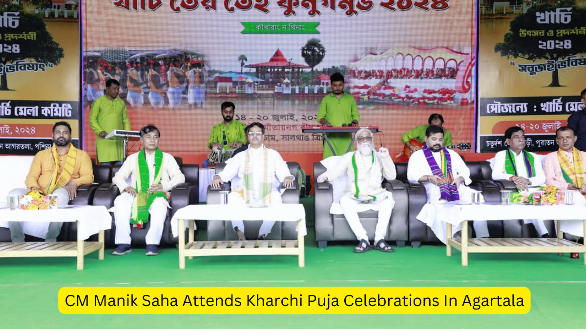 CM Manik Saha Attends Kharchi Puja Celebrations In Agartala
