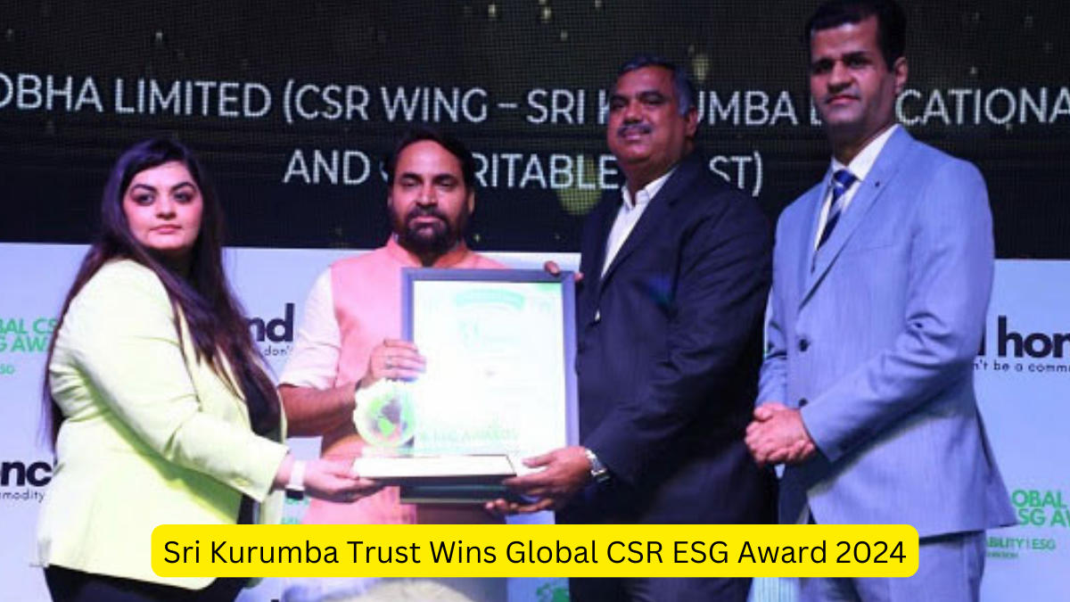 Sri Kurumba Trust Wins Global CSR ESG Award 2024