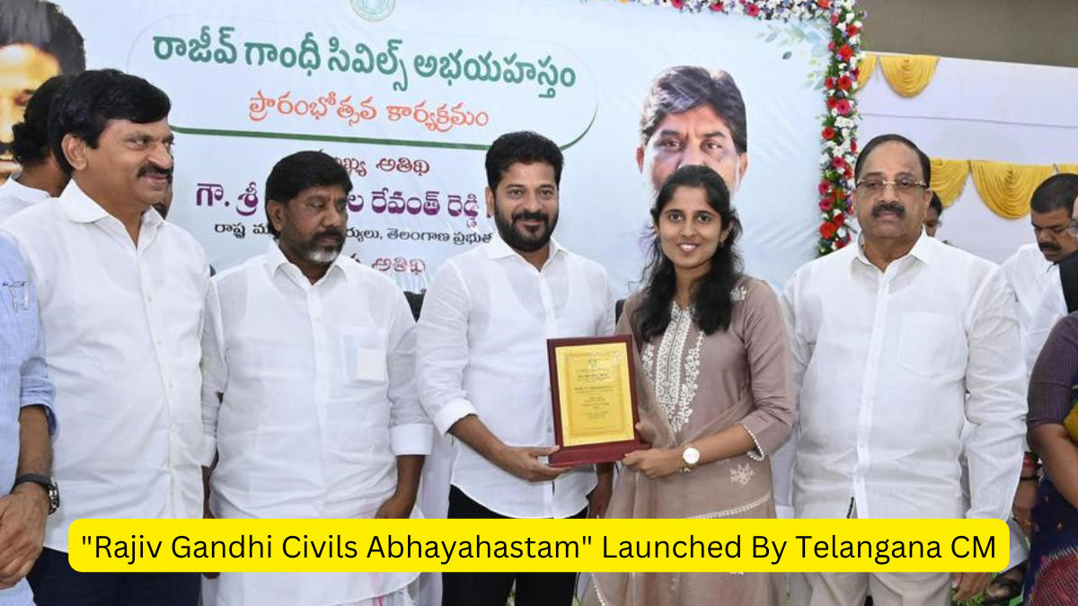 "Rajiv Gandhi Civils Abhayahastam" Launched By Telangana CM_3.1