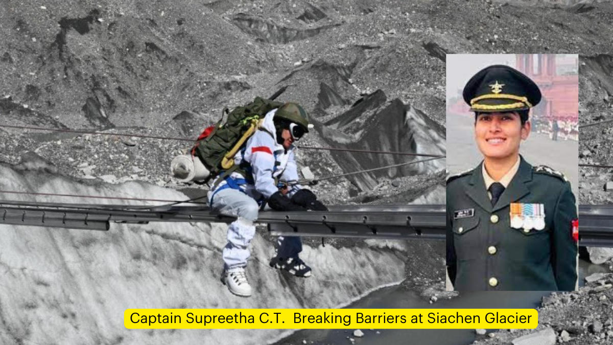 Captain Supreetha C.T. Breaking Barriers at Siachen Glacier