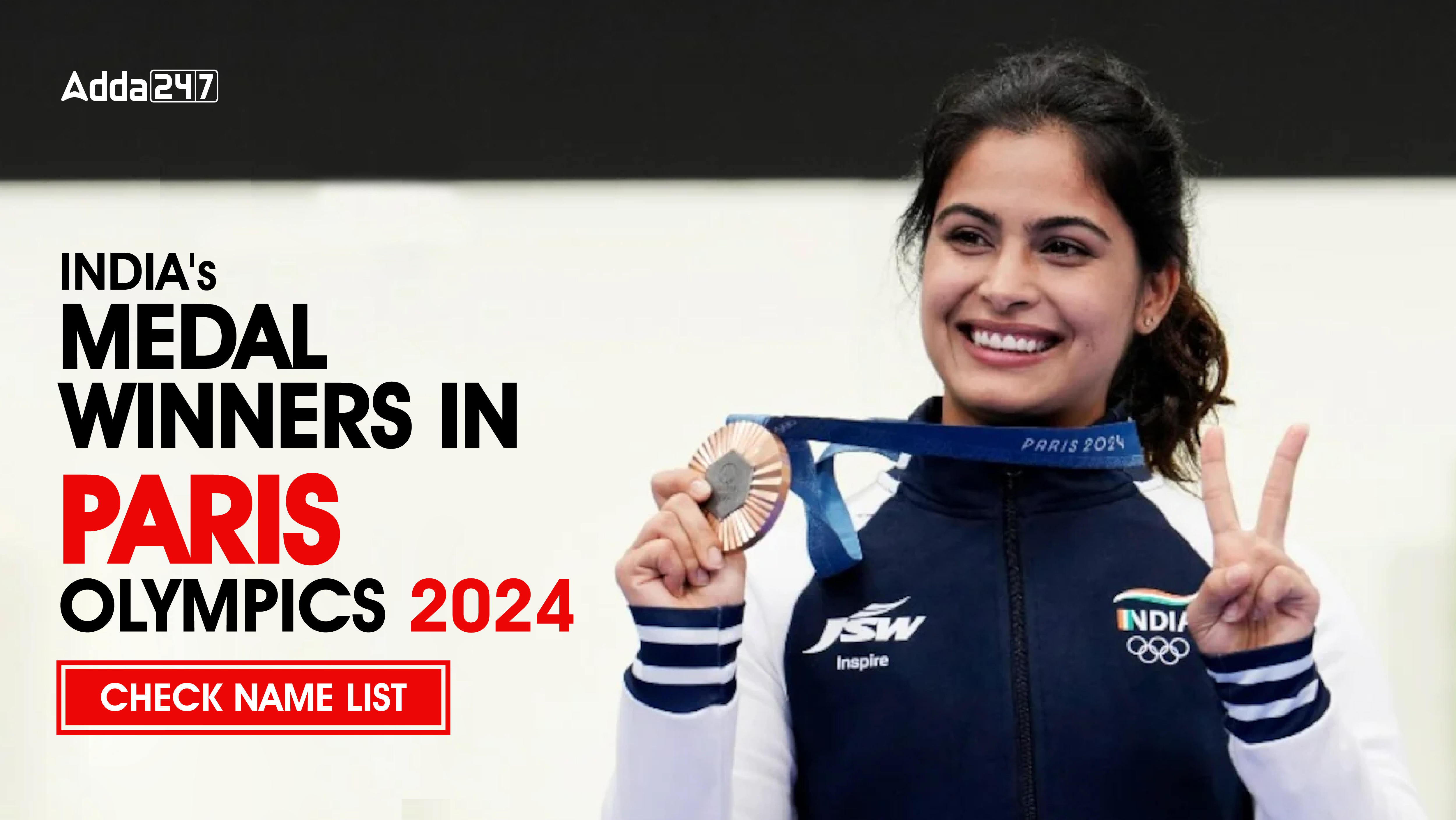 India's Medal Winners in Paris Olympics 2024, Check Name List