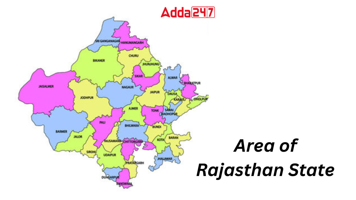 Area of Rajasthan State