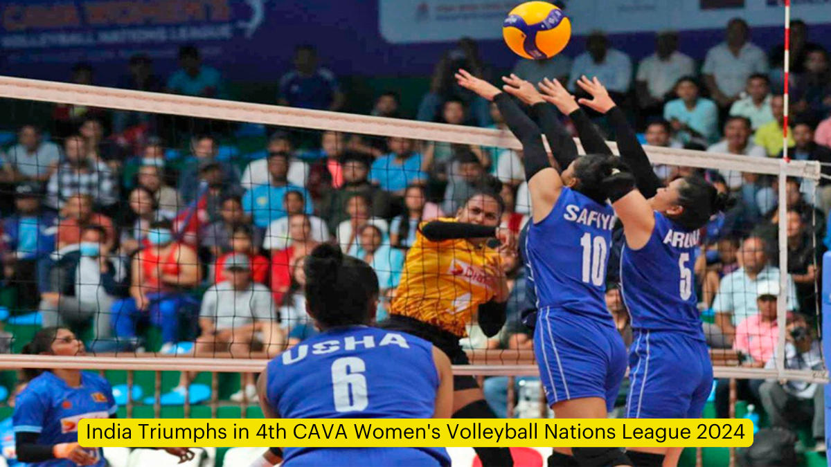 India Triumphs in 4th CAVA Women's Volleyball Nations League 2024