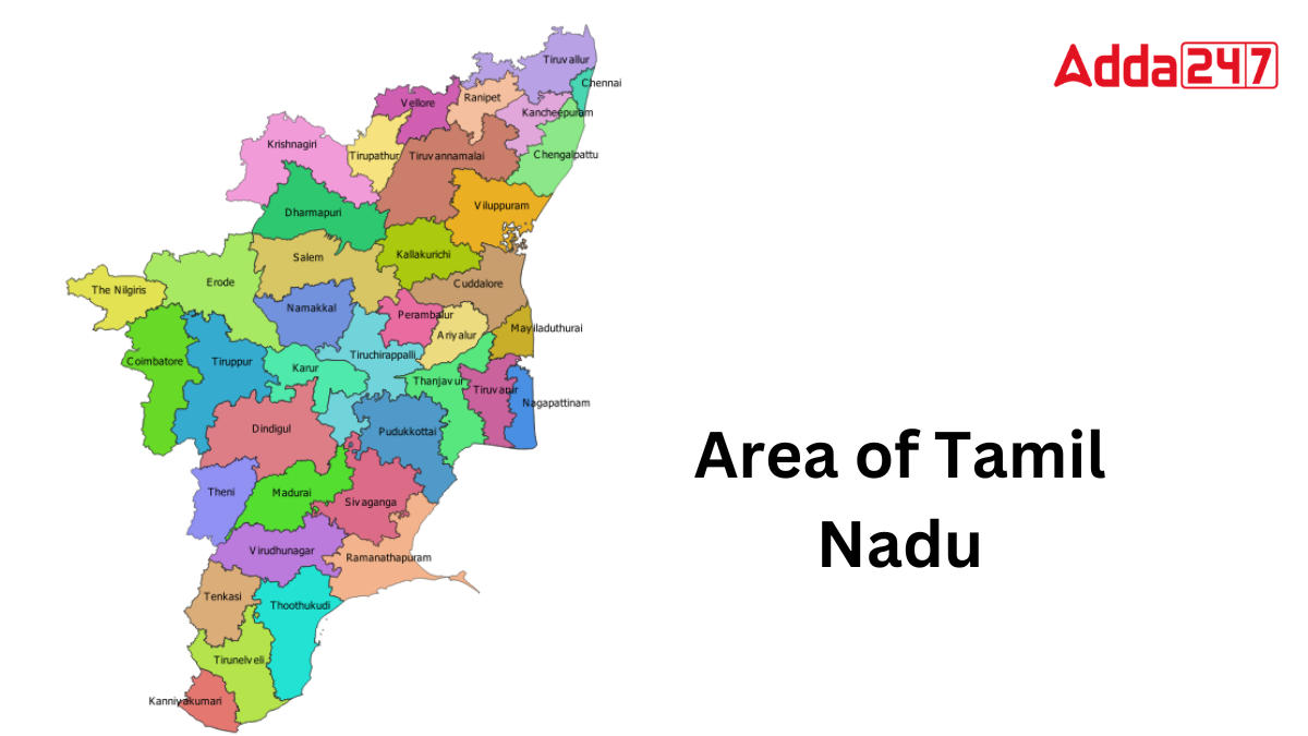 Area of Tamil Nadu