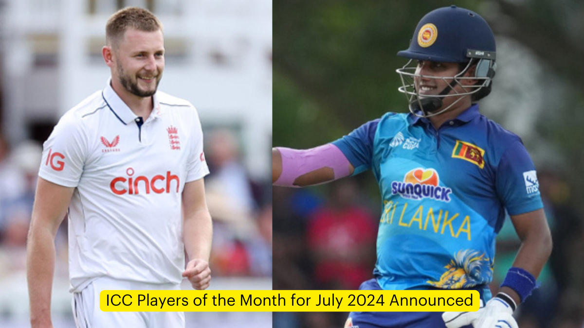 ICC Players of the Month for July 2024 Announced