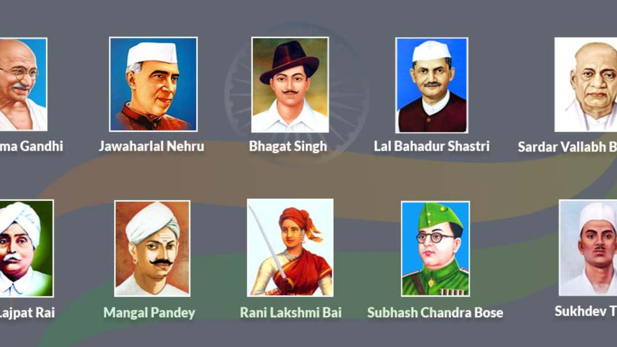 Nicknames of Indian Freedom Fighters, List