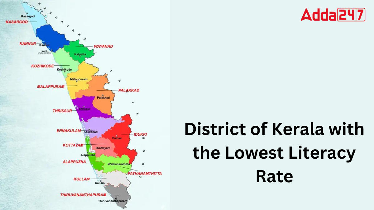 District of Kerala with the Lowest Literacy Rate