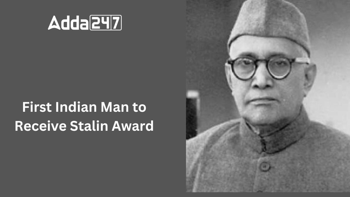 First Indian Man to Receive Stalin Award