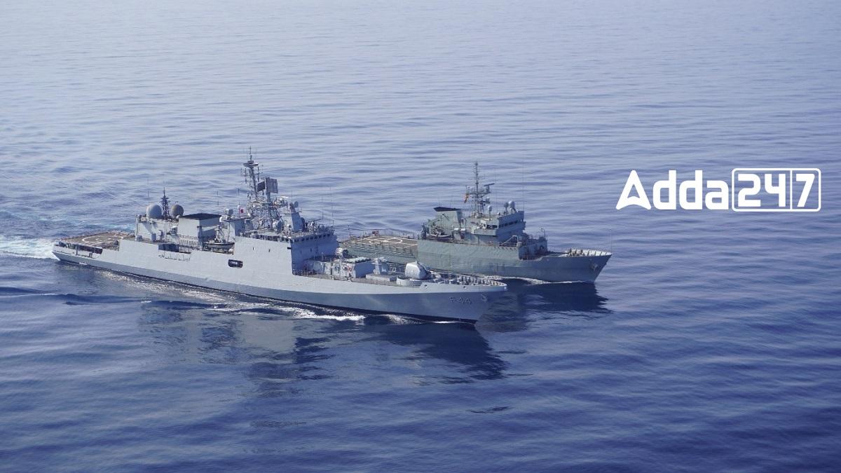 INS Tabar Conducts Maritime Partnership Exercise with Spanish Navy Ship Atalaya