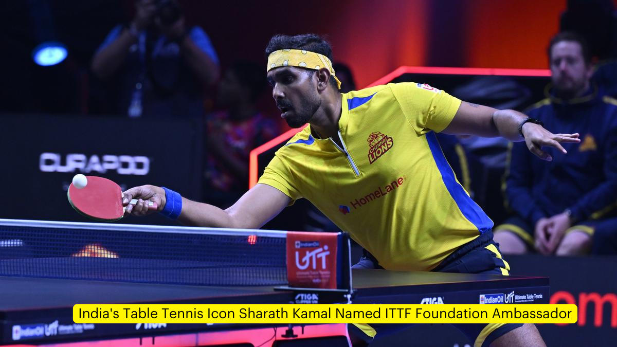 India's Table Tennis Icon Sharath Kamal Named ITTF Foundation Ambassador