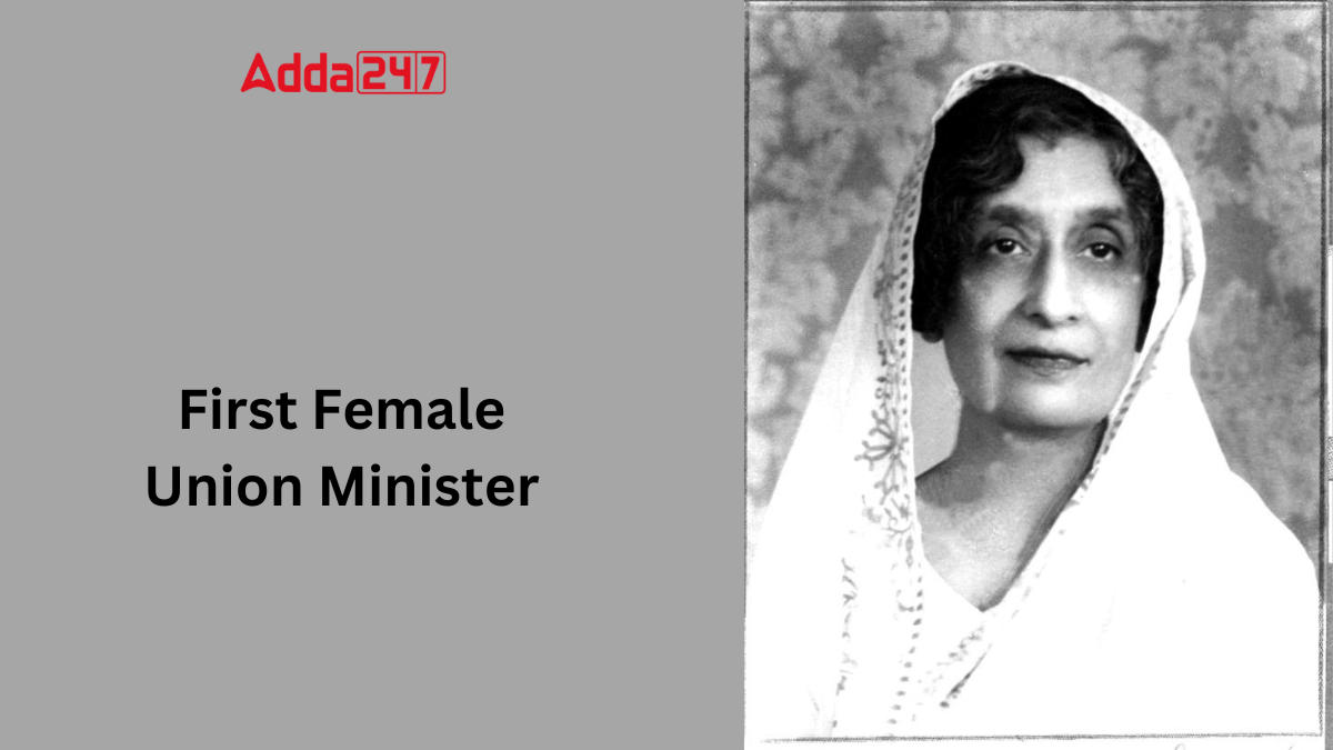 First Female Union Minister