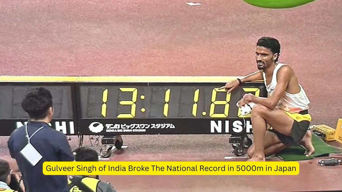 Gulveer Singh of India Broke The National Record in 5000m in Japan