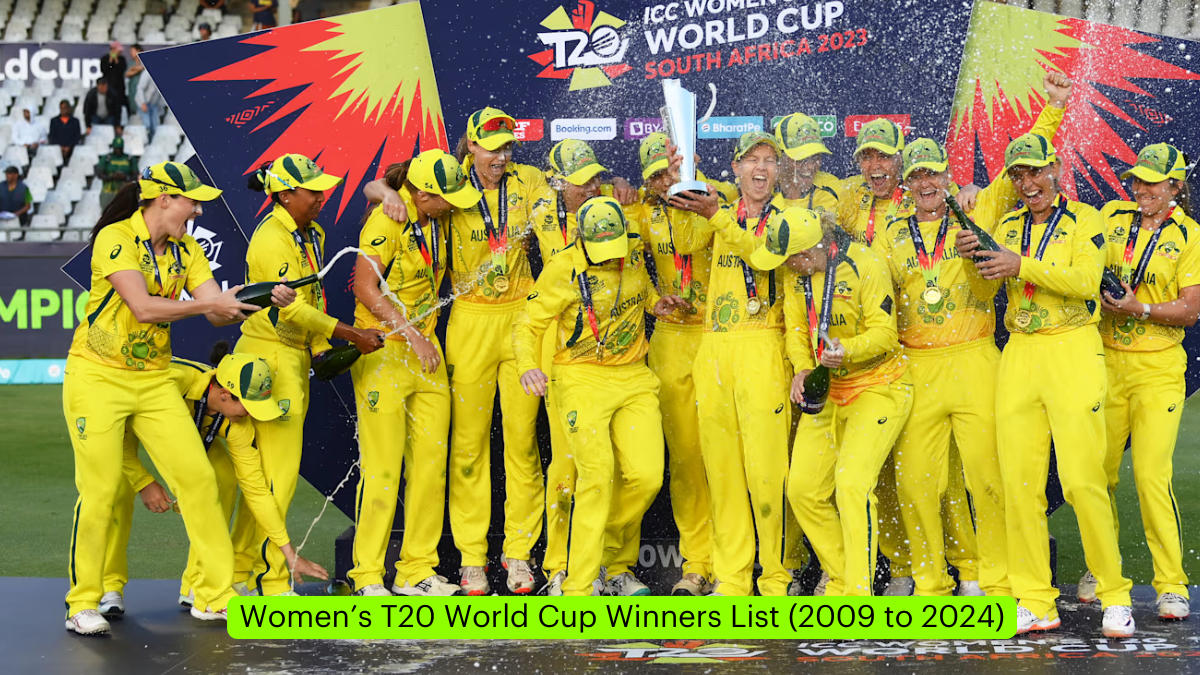 Women's T20 World Cup Winners List (2009 to 2024)