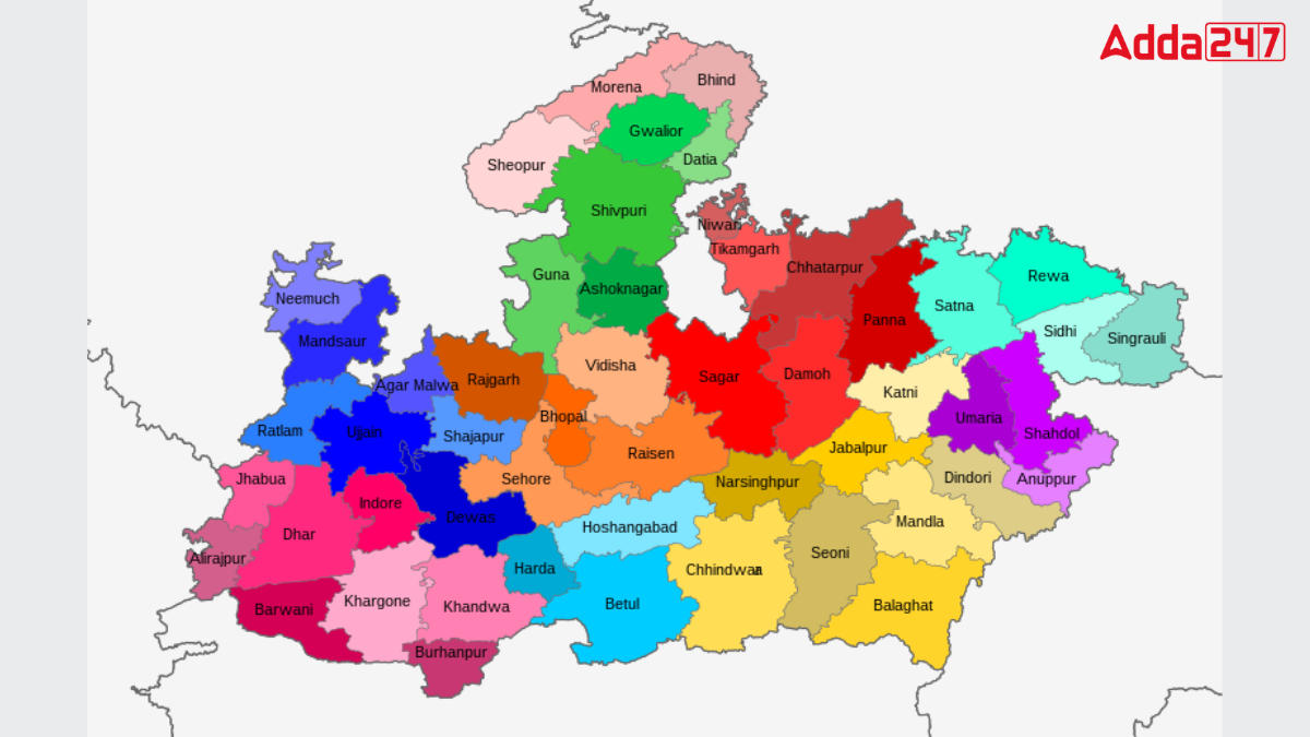 Top-5 Districts of Madhya Pradesh with the Highest Population Density