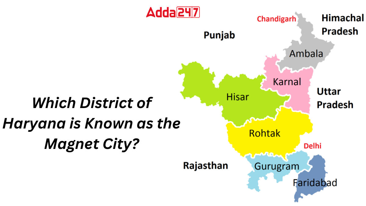 Which District of Haryana is Known as the Magnet City?