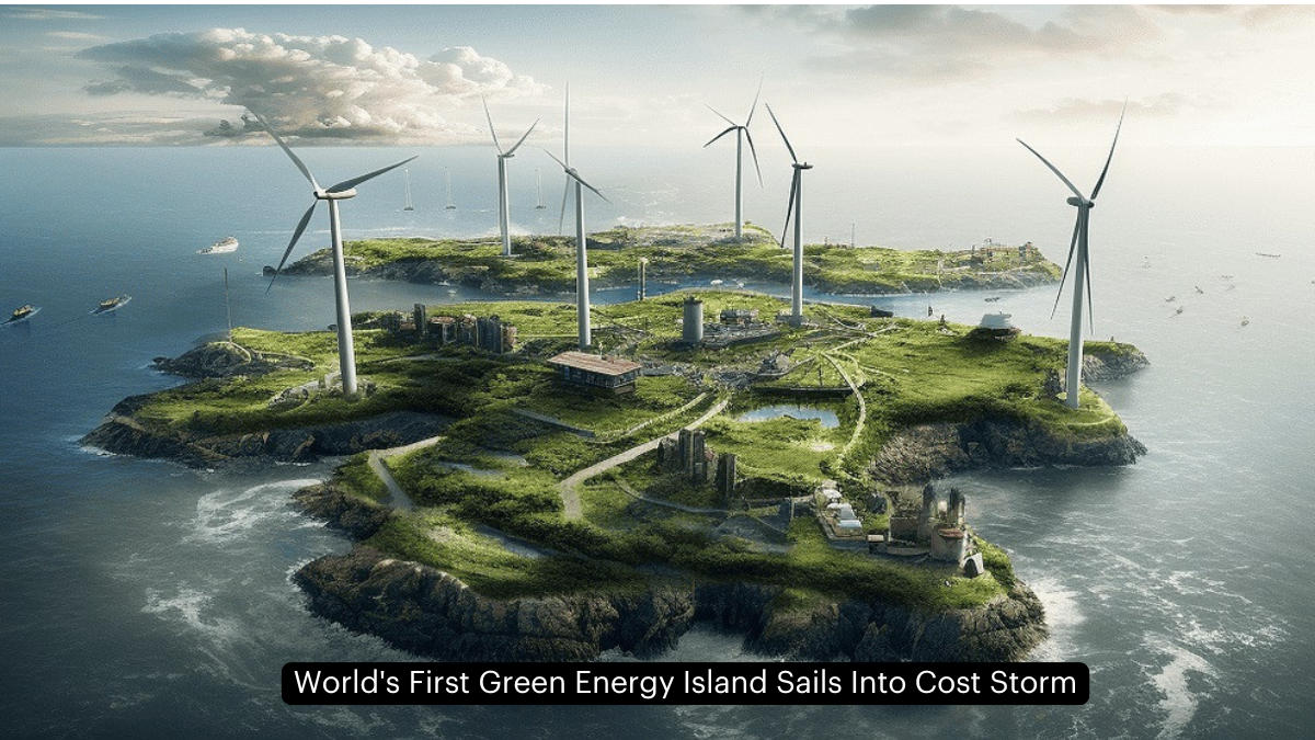 World's First Green Energy Island Sails Into Cost Storm