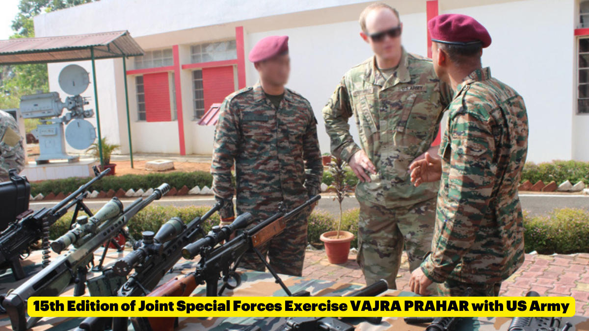 Indian Army Departs for 15th Edition of Joint Special Forces Exercise VAJRA PRAHAR with US Army