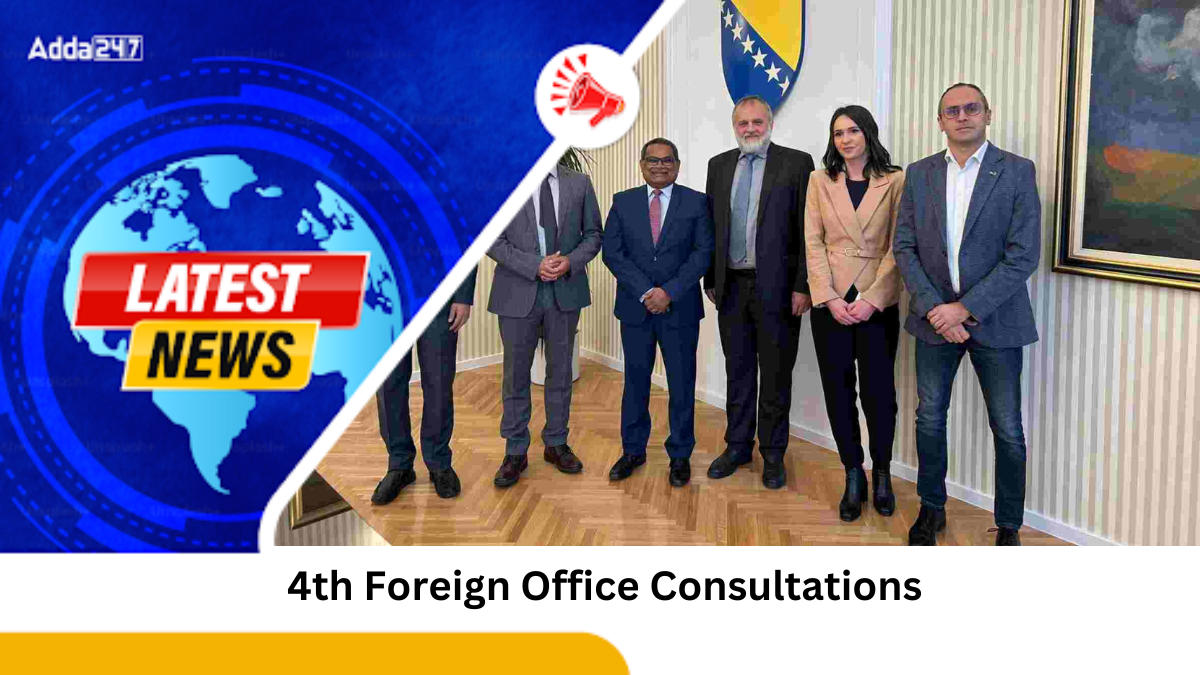 India and Bosnia & Herzegovina Strengthen Ties at 4th Foreign Office Consultations