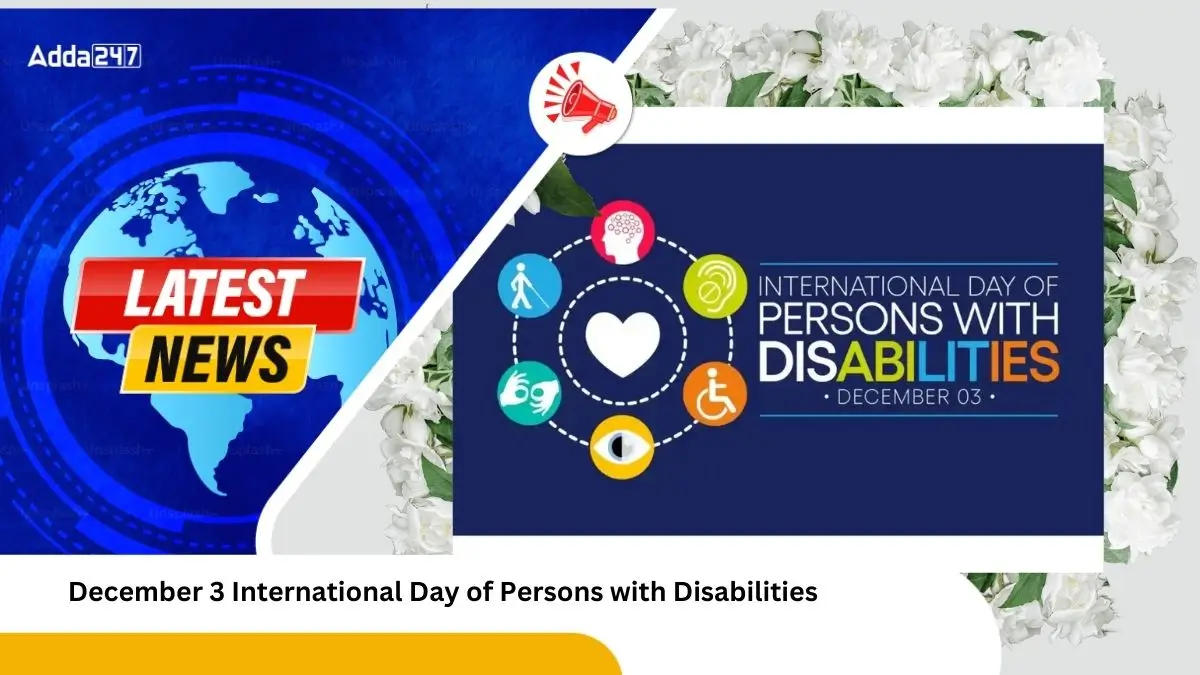 December 3 International Day of Persons with Disabilities