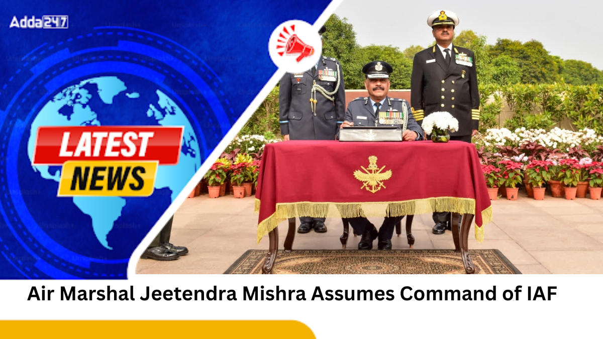 Air Marshal Jeetendra Mishra Assumes Command of IAF's Western Air Command