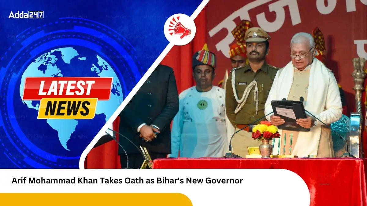 Arif Mohammad Khan Takes Oath as Bihar's New Governor