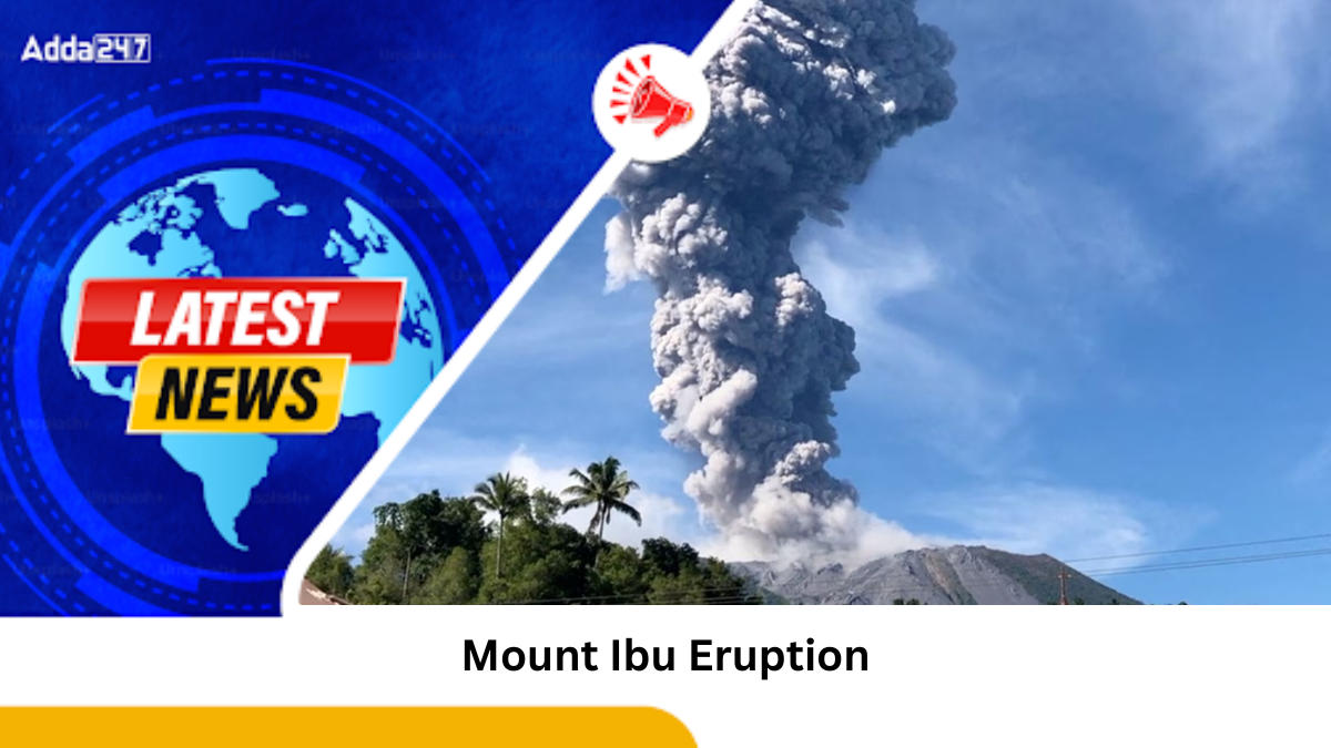 Mount Ibu Erupts in North Maluku, Indonesia