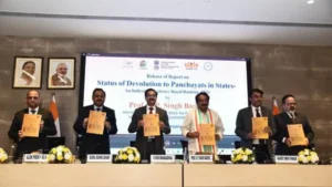 Union Minister Prof. S.P. Singh Baghel Releases Report on "Status of Devolution to Panchayats in States"