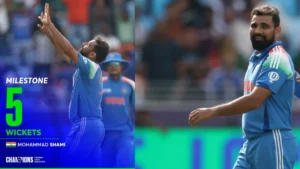 Mohammed Shami Joins Elite Club with 200 ODI Wickets