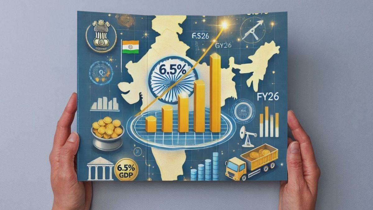 Crisil Forecasts India's GDP Growth at 6.5% for FY26, Predicts Repo Rate Cut