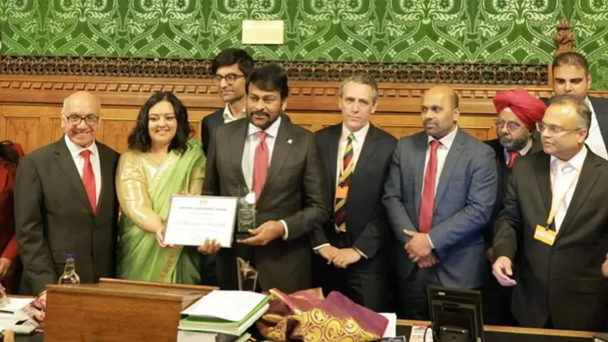 Chiranjeevi Honoured with Lifetime Achievement Award by UK Government