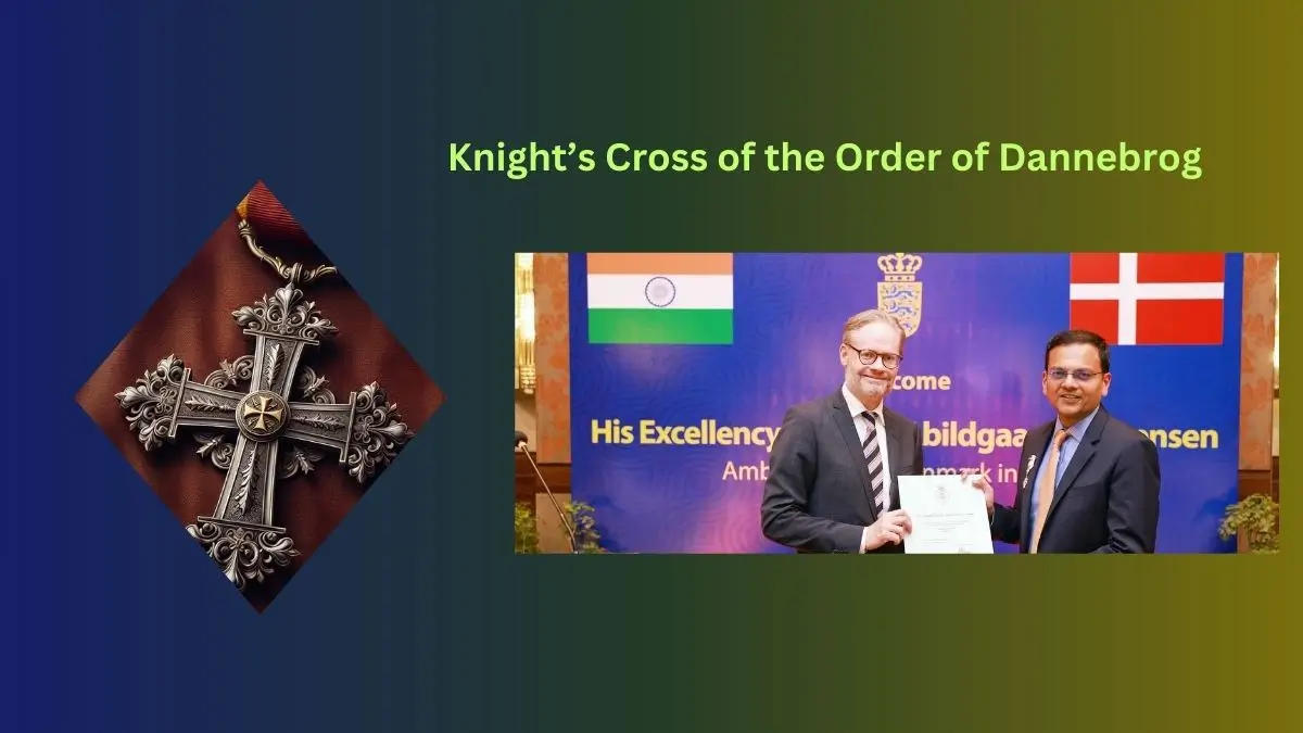 Vijay Sankar Honoured with Denmark’s Knight’s Cross