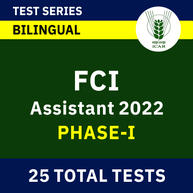 FCI Assistant Grade III Phase-I 2022 Online Test Series