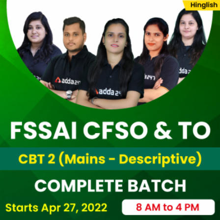 FSSAI Result 2022, CBT-1 Cut off & Merit List_80.1