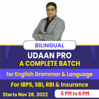Udaan Pro | A Complete Batch for English Grammar & Language | For IBPS, SBI, RBI & Insurance Online Live Classes By Adda247
