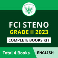 FCI Steno Grade II 2023 Complete Books Kit (English Printed Edition) By Adda247