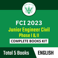 FCI Junior Engineer Civil 2023 Phase I & II Complete Books Kit (English Printed Edition) By Adda247