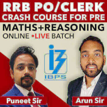 RRB PO|Clerk Crash Course for Pre (Maths + Reasoning) By Arun Sir | Puneet Sir (Online Live Classes) |_3.1