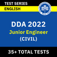 DDA Junior Engineer (Civil) 2022 Online Test Series By Adda247