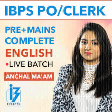 IBPS PO/Clerk Pre+Mains Complete English Batch By Anchal Ma'am (Online Live Classes) |_3.1