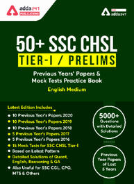 50 SSC CHSL Previous Year Question Papers & Mock Papers (English Printed Edition) by Adda247